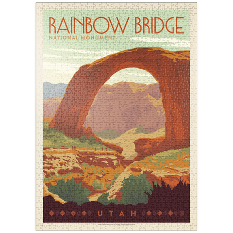 puzzleplate Rainbow Bridge National Monument, Vintage Poster 1000 Puzzle