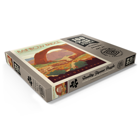 Darstellung des Puzzle Motivs Rainbow Bridge National Monument, Vintage Poster - Puzzleteile: 100