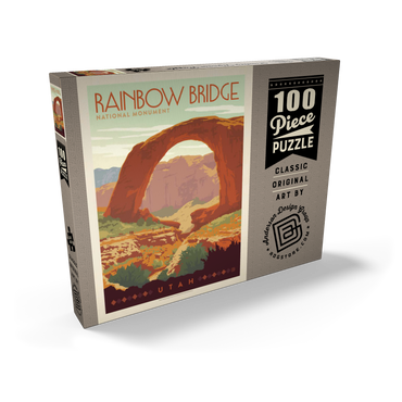 Rainbow Bridge National Monument, Vintage Poster 100 Puzzle Schachtel Ansicht2