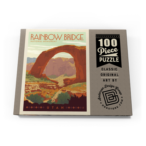Rainbow Bridge National Monument, Vintage Poster 100 Puzzle Schachtel Ansicht3