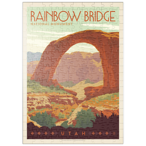 puzzleplate Rainbow Bridge National Monument, Vintage Poster 200 Puzzle