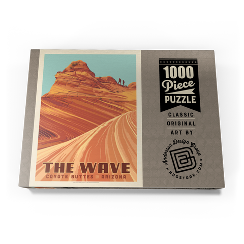 Coyote Buttes, AZ: Inside The Wave, Vintage Poster 1000 Puzzle Schachtel Ansicht3