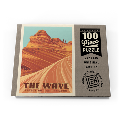 Coyote Buttes, AZ: Inside The Wave, Vintage Poster 100 Puzzle Schachtel Ansicht3