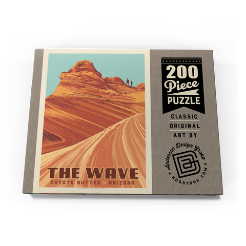 Coyote Buttes, AZ: Inside The Wave, Vintage Poster 200 Puzzle Schachtel Ansicht3