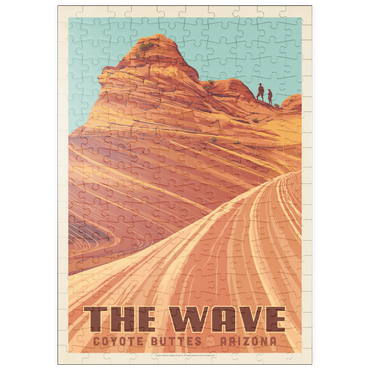 puzzleplate Coyote Buttes, AZ: Inside The Wave, Vintage Poster 200 Puzzle