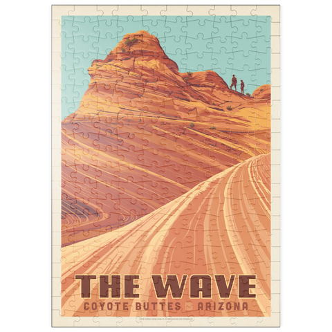 puzzleplate Coyote Buttes, AZ: Inside The Wave, Vintage Poster 200 Puzzle