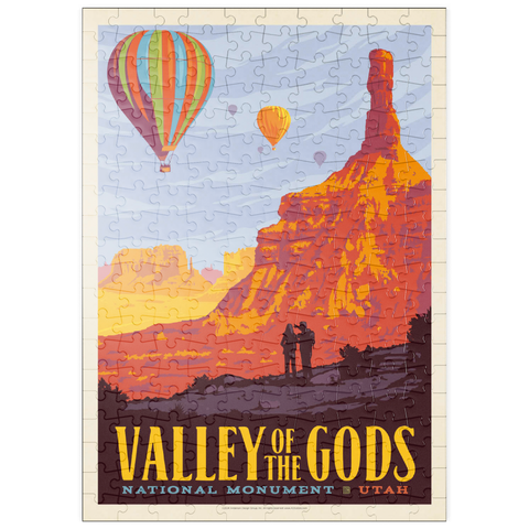 puzzleplate Valley Of The Gods, Utah, Vintage Poster 200 Puzzle