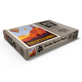 Darstellung des Puzzle Motivs Valley Of The Gods, Utah, Vintage Poster - Puzzleteile: 500