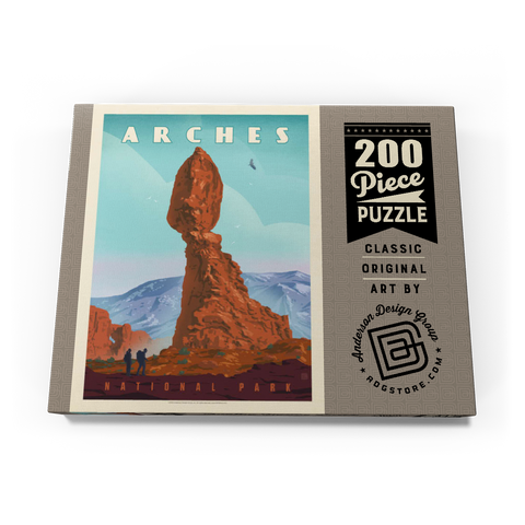 Arches National Park: Balanced Rock, Vintage Poster 200 Puzzle Schachtel Ansicht3