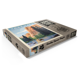 Darstellung des Puzzle Motivs Yosemite National Park: In The Shadow Of El Capitan, Vintage Poster - Puzzleteile: 200