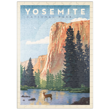 puzzleplate Yosemite National Park: In The Shadow Of El Capitan, Vintage Poster 200 Puzzle