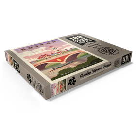Darstellung des Puzzle Motivs Boston: Anderson Memorial Bridge, Vintage Poster - Puzzleteile: 100
