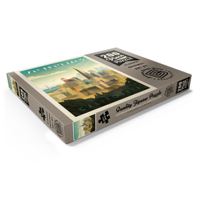 Darstellung des Puzzle Motivs San Francisco, CA: Tower View, Vintage Poster - Puzzleteile: 200