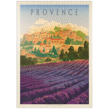 puzzleplate France: Provence In The Afternoon, Vintage Poster 1000 Puzzle