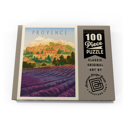 France: Provence In The Afternoon, Vintage Poster 100 Puzzle Schachtel Ansicht3