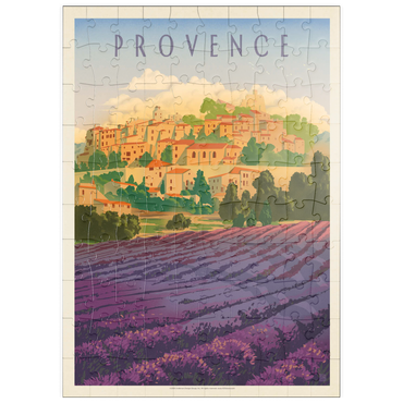 puzzleplate France: Provence In The Afternoon, Vintage Poster 100 Puzzle