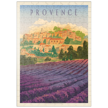 puzzleplate France: Provence In The Afternoon, Vintage Poster 200 Puzzle