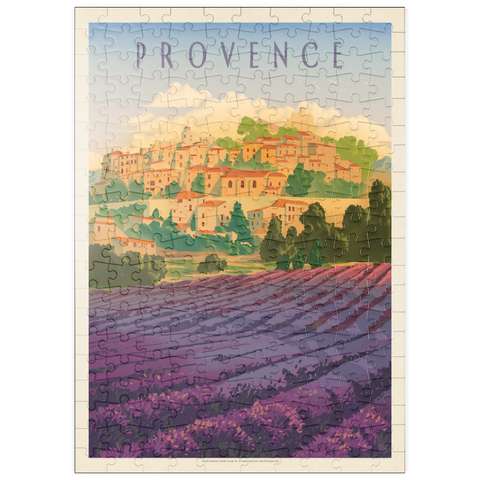puzzleplate France: Provence In The Afternoon, Vintage Poster 200 Puzzle