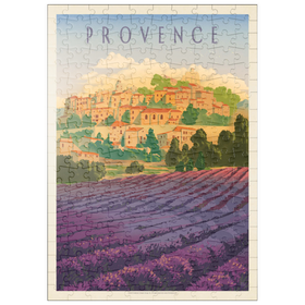 Darstellung des Puzzle Motivs France: Provence In The Afternoon, Vintage Poster - Puzzleteile: 200