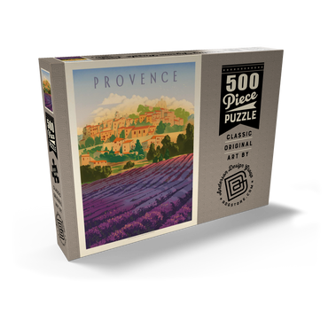 France: Provence In The Afternoon, Vintage Poster 500 Puzzle Schachtel Ansicht2