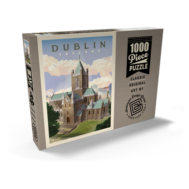 Ireland: Dublin, Vintage Poster 1000 Puzzle Schachtel Ansicht2