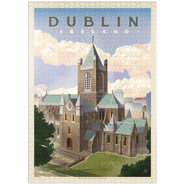 puzzleplate Ireland: Dublin, Vintage Poster 1000 Puzzle