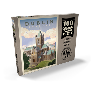 Ireland: Dublin, Vintage Poster 100 Puzzle Schachtel Ansicht2