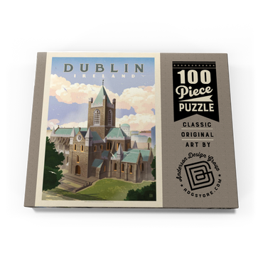 Ireland: Dublin, Vintage Poster 100 Puzzle Schachtel Ansicht3