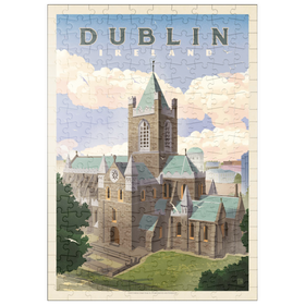Darstellung des Puzzle Motivs Ireland: Dublin, Vintage Poster - Puzzleteile: 200