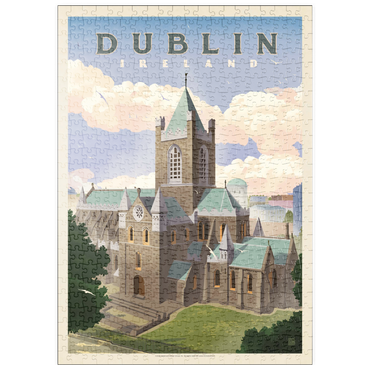 puzzleplate Ireland: Dublin, Vintage Poster 500 Puzzle