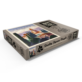 Darstellung des Puzzle Motivs Italy: Tuscany In The Summer, Vintage Poster - Puzzleteile: 1000