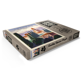 Darstellung des Puzzle Motivs Italy: Tuscany In The Summer, Vintage Poster - Puzzleteile: 100