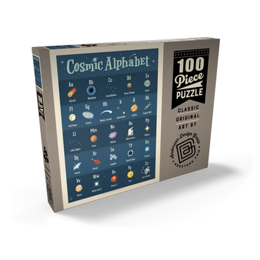 Cosmic Alphabet, Vintage Poster 100 Puzzle Schachtel Ansicht2