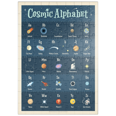 puzzleplate Cosmic Alphabet, Vintage Poster 100 Puzzle