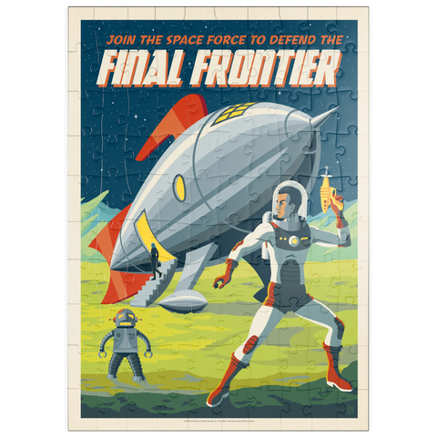 puzzleplate Final Frontier (Join The Space Force), Vintage Poster 100 Puzzle