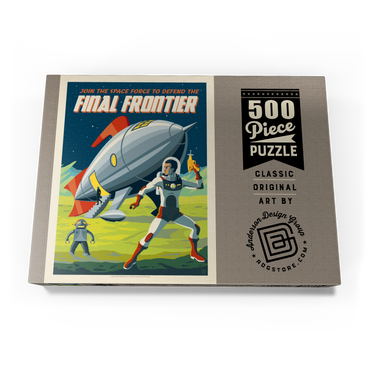 Final Frontier (Join The Space Force), Vintage Poster 500 Puzzle Schachtel Ansicht3