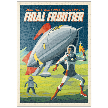 puzzleplate Final Frontier (Join The Space Force), Vintage Poster 500 Puzzle