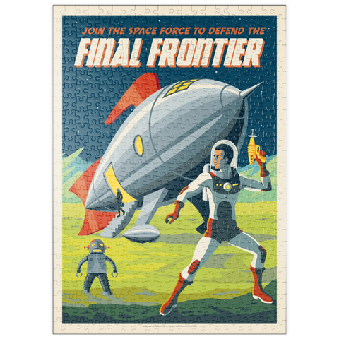 puzzleplate Final Frontier (Join The Space Force), Vintage Poster 500 Puzzle