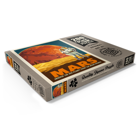 Darstellung des Puzzle Motivs Mars: As Seen From The Moon Phobos, Vintage Poster - Puzzleteile: 200