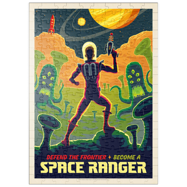 puzzleplate Space Ranger: Retro Futura, Vintage Poster 200 Puzzle