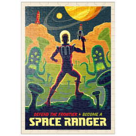 Darstellung des Puzzle Motivs Space Ranger: Retro Futura, Vintage Poster - Puzzleteile: 200