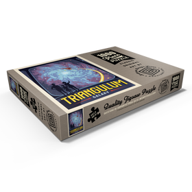 Darstellung des Puzzle Motivs Triangulum Galaxy, Vintage Poster - Puzzleteile: 1000