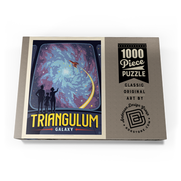 Triangulum Galaxy, Vintage Poster 1000 Puzzle Schachtel Ansicht3