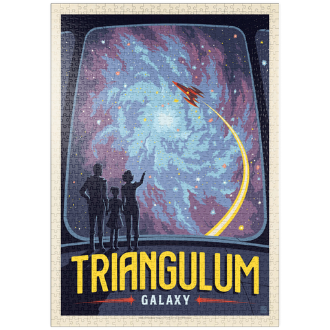 puzzleplate Triangulum Galaxy, Vintage Poster 1000 Puzzle