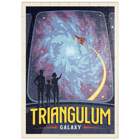 puzzleplate Triangulum Galaxy, Vintage Poster 100 Puzzle