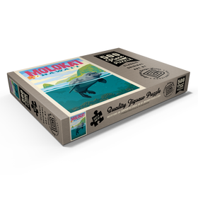 Darstellung des Puzzle Motivs Hawaii: Moloka'i (Monk Seal), Vintage Poster - Puzzleteile: 500