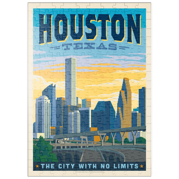 puzzleplate Houston, Texas: City With No Limits, Vintage Poster 200 Puzzle