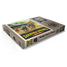 Darstellung des Puzzle Motivs Saratoga Springs, New York, Vintage Poster - Puzzleteile: 200