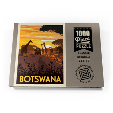 Botswana, Africa, Vintage Poster 1000 Puzzle Schachtel Ansicht3
