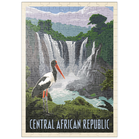 puzzleplate Central African Republic, Vintage Poster 200 Puzzle
